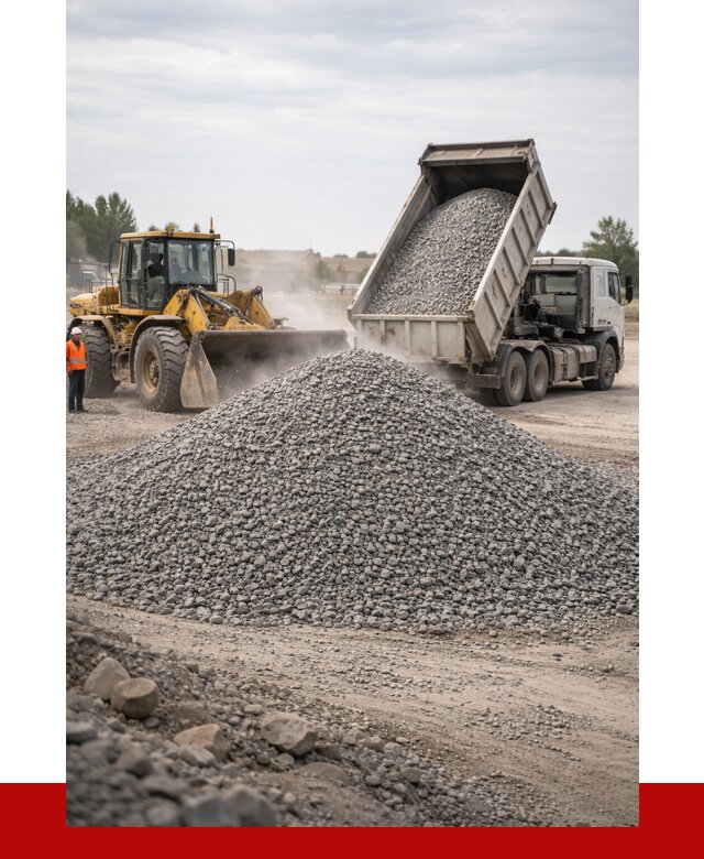 Купить щебень с доставкой в Лангепасе от 2525 руб. | ПРОНЕРУДЛнг