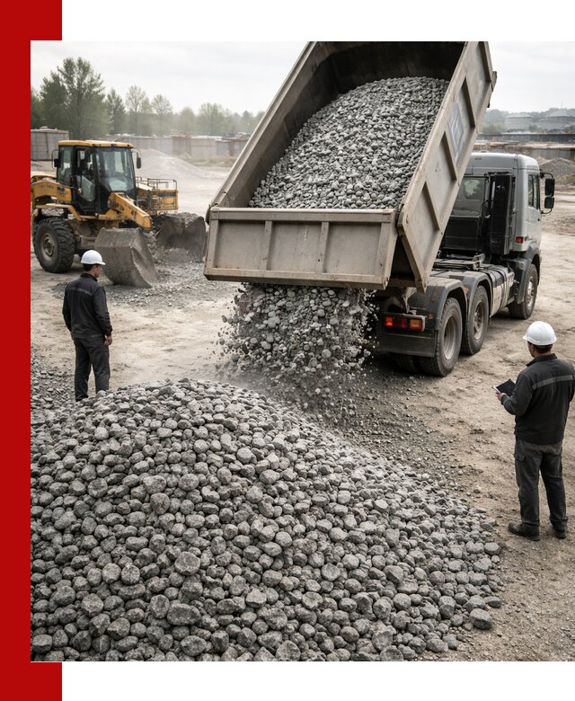 Доставка гранитного щебня фракции 20-40 в Лангепасе