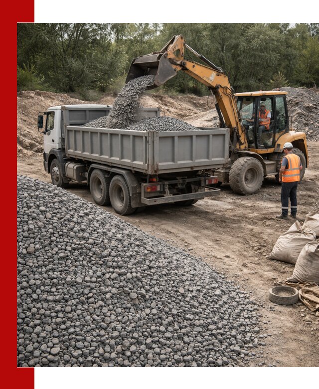Доставка гравийного щебня в Лангепасе оптом и в розницу