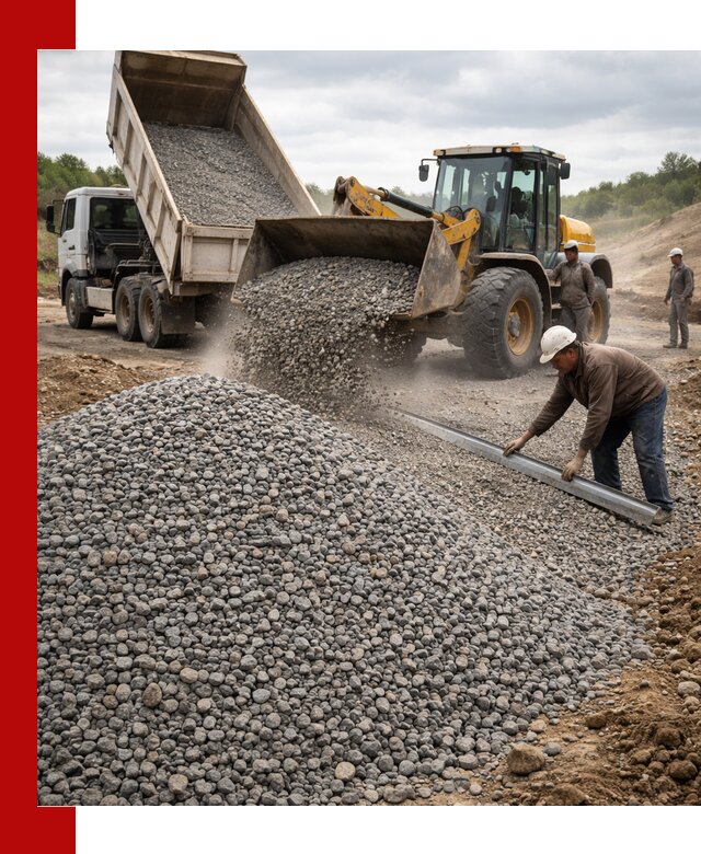 Гравийный щебень фракция 5-20 с доставкой в Лангепасе