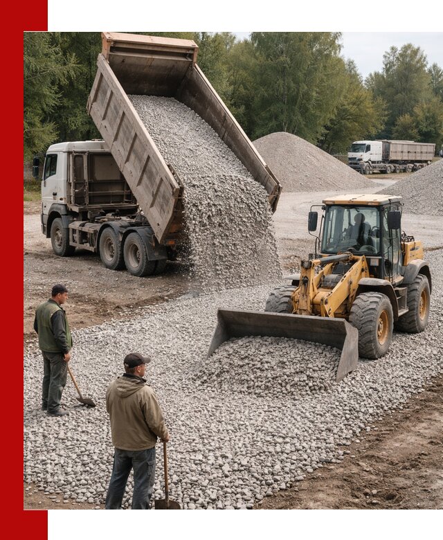 Купить гравийный щебень фракция 20-40 в Лангепасе с доставкой