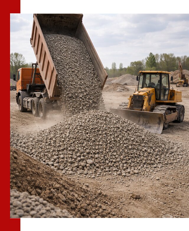 Доставка гравийного щебня фракции 40-70 в Лангепасе