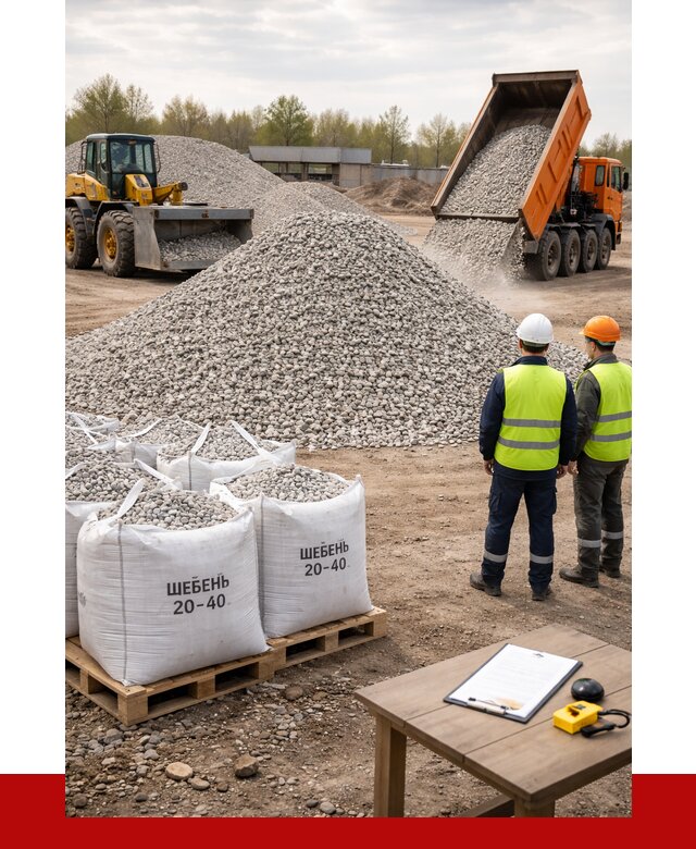Известняковый щебень 20-40 в Лангепасе от 2121 р. ПРОНЕРУДЛнг