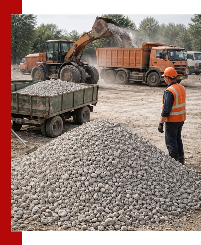 Доставка известнякового щебня фракция 20–40 в Лангепасе