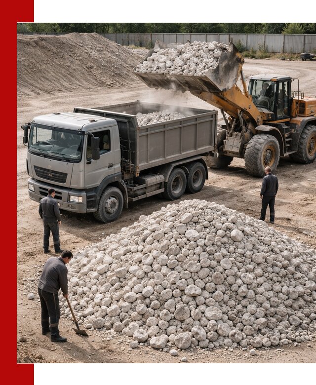 Известняковый щебень фракция 70–150 с доставкой в Лангепасе