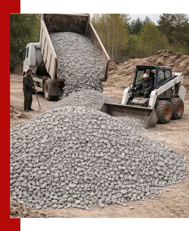 Доставка доломитового щебня в Лангепасе напрямую от карьера