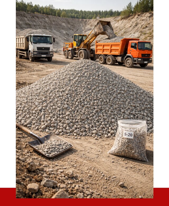 Доломитовый щебень фр. 5-20 в Лангепасе от 4242 р. | ПРОНЕРУДЛнг