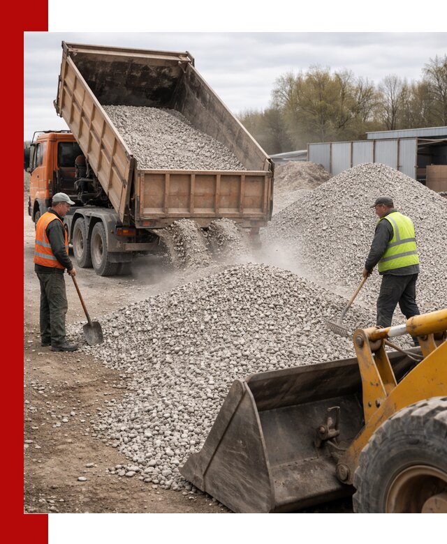 Доломитовый щебень фракции 5-20 с доставкой в Лангепасе