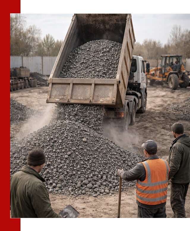 Доставка шлакового щебня в удобные сроки по выгодной цене в Лангепасе