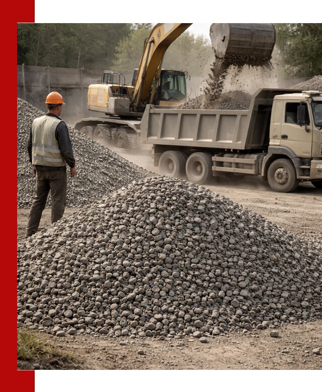Шлаковый щебень фракция 5-20 с доставкой в Лангепасе