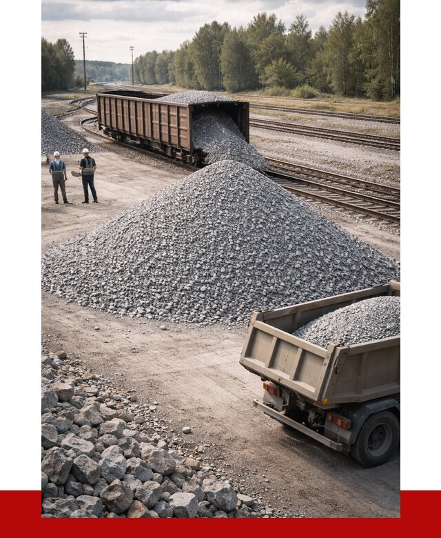 Железнодорожный щебень 20-60 в Лангепасе от 1717 р. | ПРОНЕРУДЛнг
