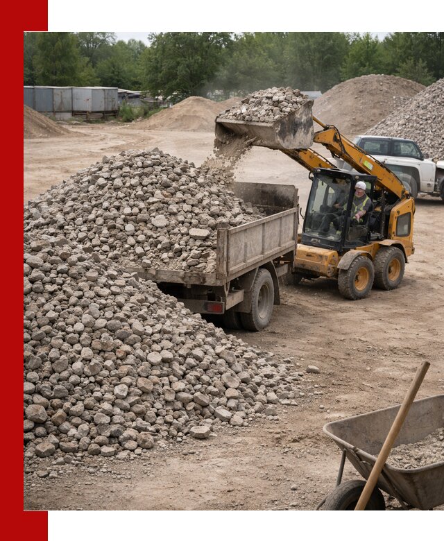Доставка вторичного щебня в Лангепасе для строительных работ