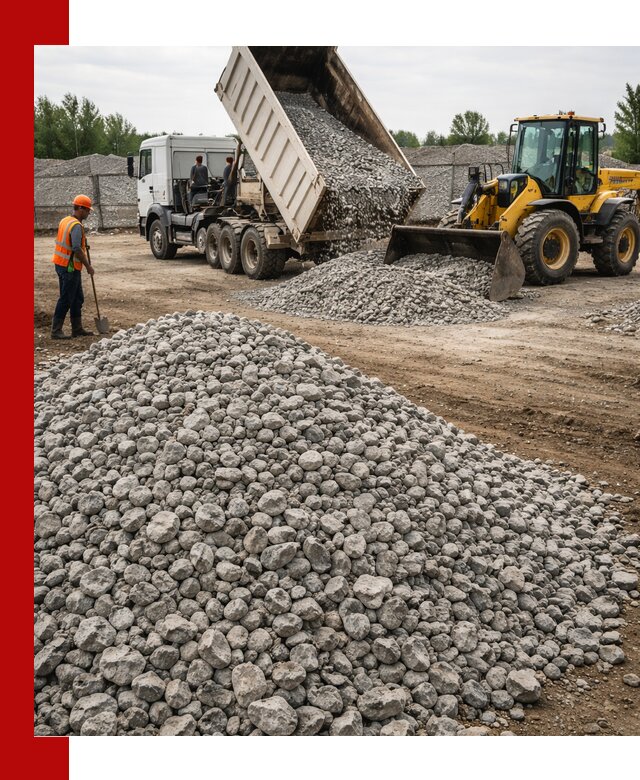 Доставка бетонного щебня фракции 40-70 в Лангепасе