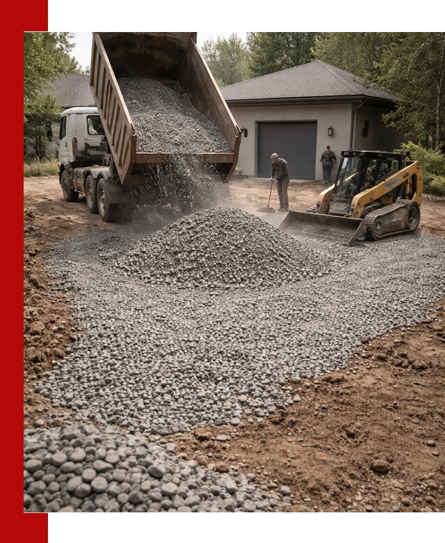 Щебень для парковки в Лангепасе: доставка и укладка качественного материала
