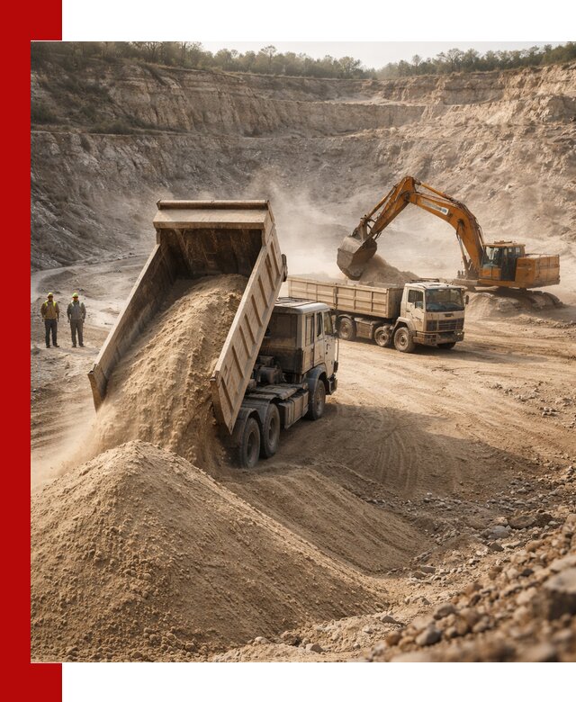 Карьерный песок навалом с доставкой в Лангепасе