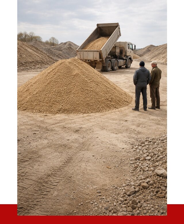 Карьерный песок крупнозернистый в Лангепасе от 8585 р | ПРОНЕРУДЛнг