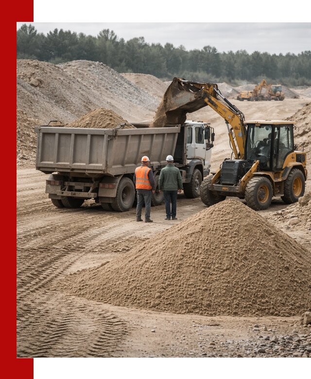 Карьерный среднезернистый песок с доставкой в Лангепасе