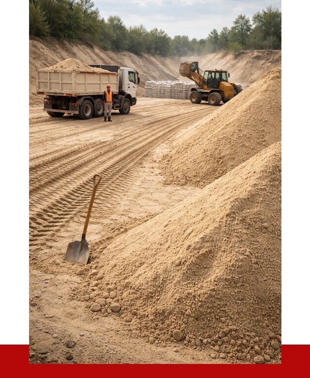 Карьерный песок мелкозернистый в Лангепасе от 9090 р. | ПРОНЕРУДЛнг