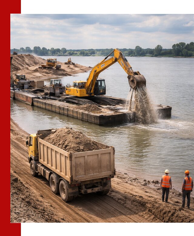 Намывной песок с доставкой в Лангепасе оптом и в розницу
