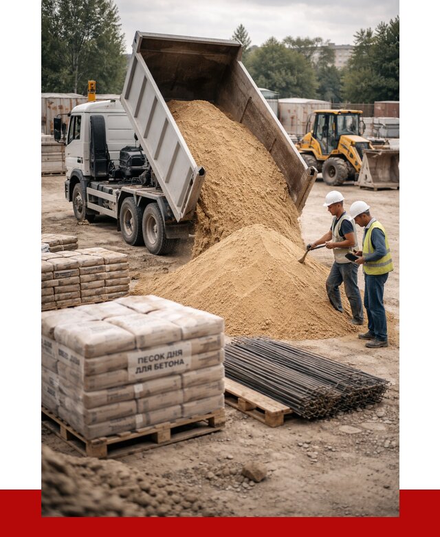 Песок для бетона в Лангепасе от 2525 р. с доставкой, ПРОНЕРУДЛнг