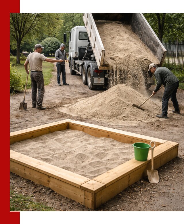 Песок для песочницы с доставкой в Лангепасе недорого и чистый