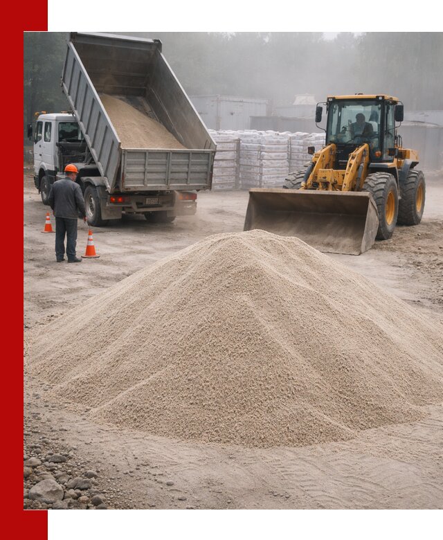 Кварцевый песок фракция 0–8 для стройработ в Лангепасе