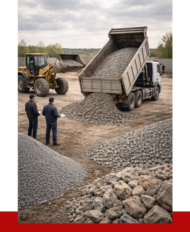 Гравий и камень с доставкой в Лангепасе от 4242 р. - ПРОНЕРУДЛнг