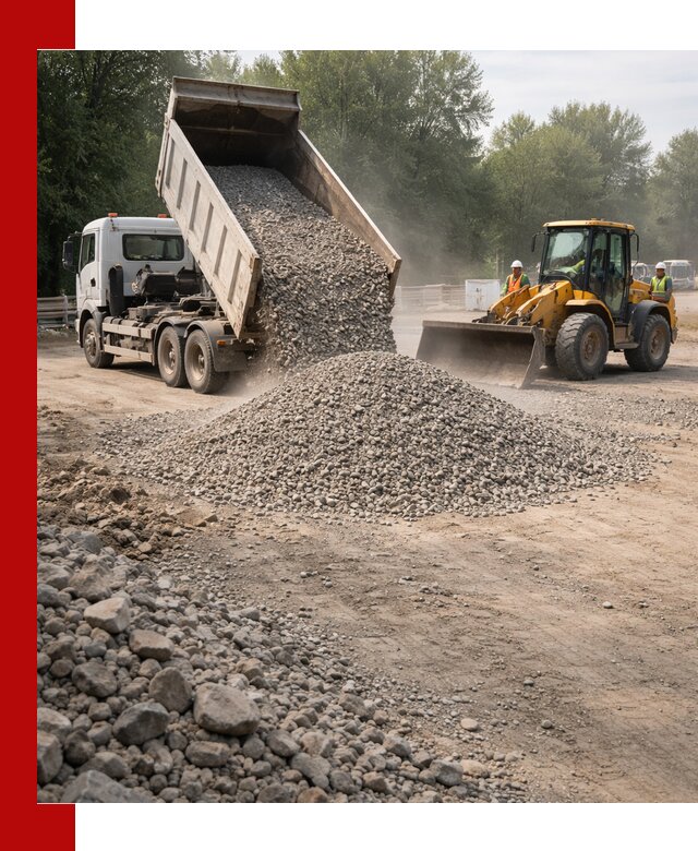 Гравий фракция 5–20 доставка в Лангепасе оптом и в розницу