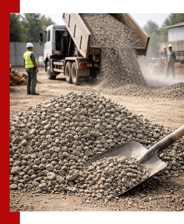 Доставка гравия фракции 20-40 в Лангепасе с самосвалами