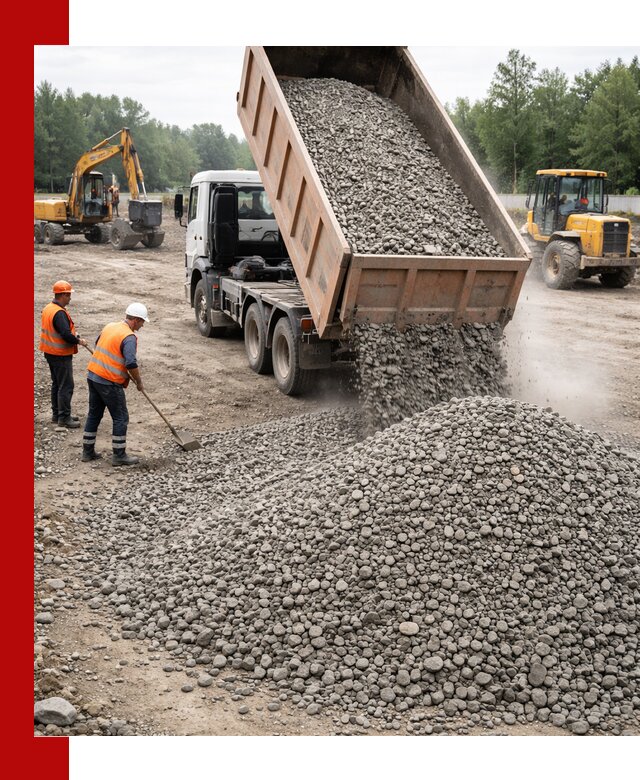 Доставка гравия фракции 40-70 в Лангепасе оптом и в розницу