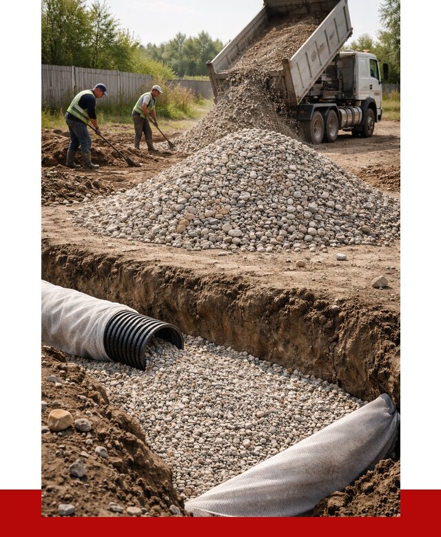 Гравий для дренажа в Лангепасе от 2222 р., доставка ПРОНЕРУДЛнг