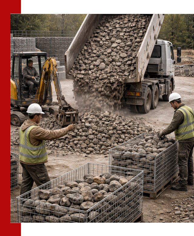 Камень для габионов фракция 100–201 в Лангепасе