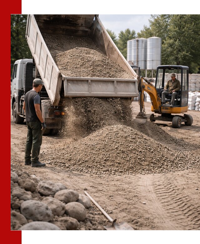 Доставка ПГС С3 в Лангепасе самосвалами и миксерами
