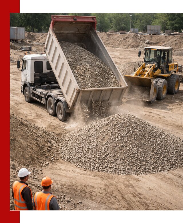 Щебень с песком (ЩГПС С2) с доставкой в Лангепасе