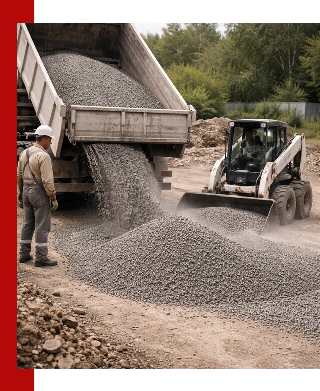 Доставка гравийного отсева 0-5 в Лангепасе оптом и в розницу