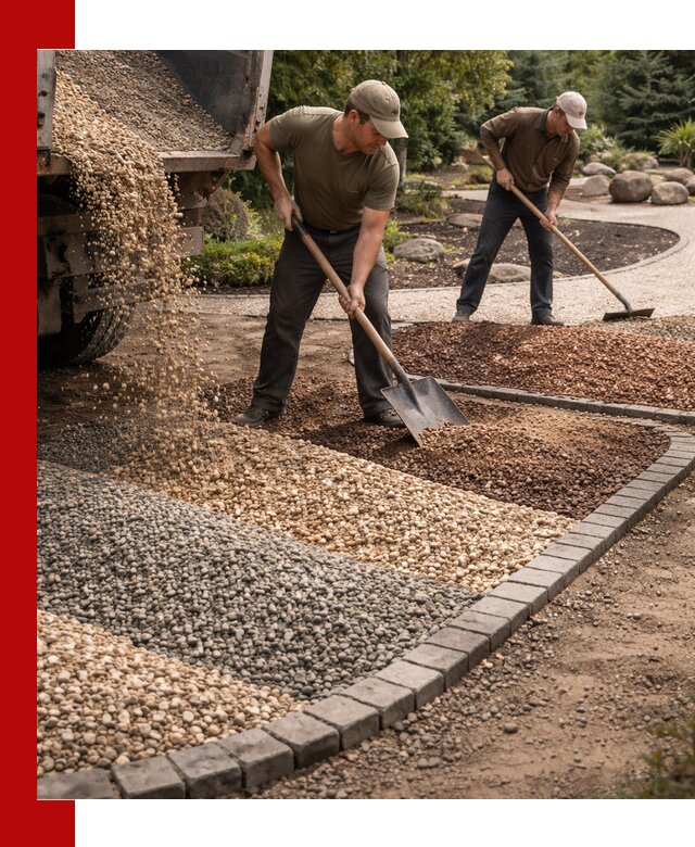 Декоративная крошка для ландшафта в Лангепасе — продажа и доставка