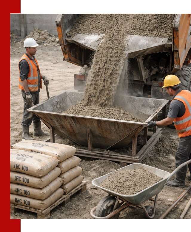 Доставка цементно-песчаной смеси М100 в Лангепасе