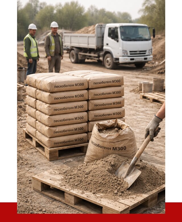 Пескобетон М300 в Лангепасе с доставкой от 4697 р. за куб | ПРОНЕРУДЛнг