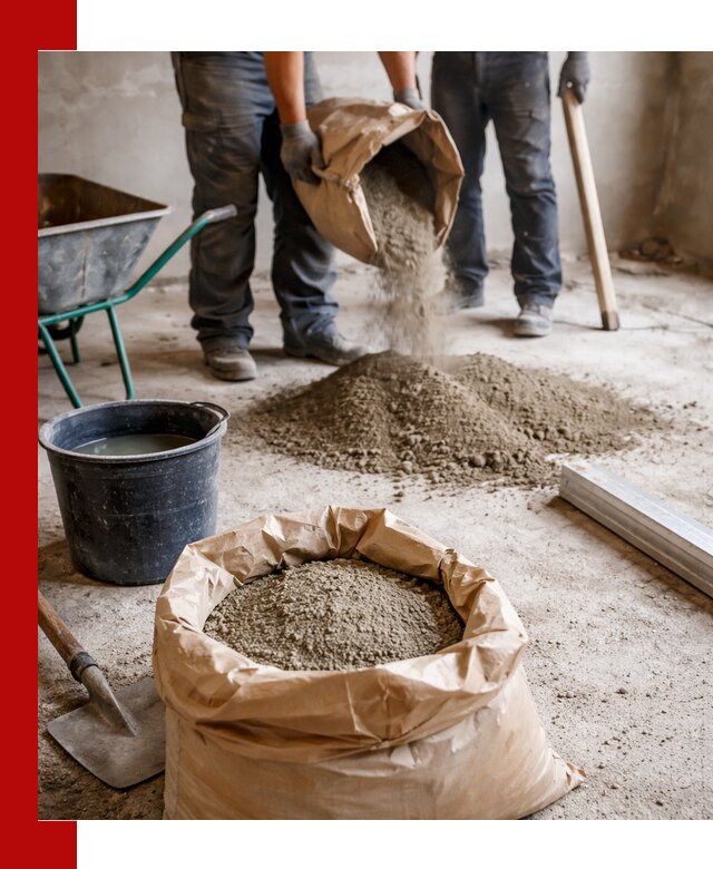 Доставка сухой смеси для стяжки в Лангепасе