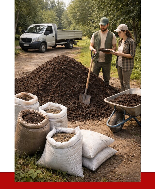 Купить грунт с доставкой в Лангепасе от 4545 р. за м3 | ПРОНЕРУДЛнг