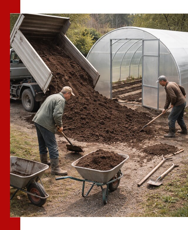 Грунт для теплицы с доставкой в Лангепасе — плодородный субстрат под растения