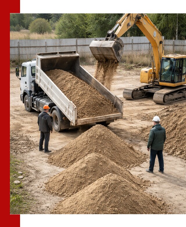 Доставка супеси вагонными и автопартиями в Лангепасе