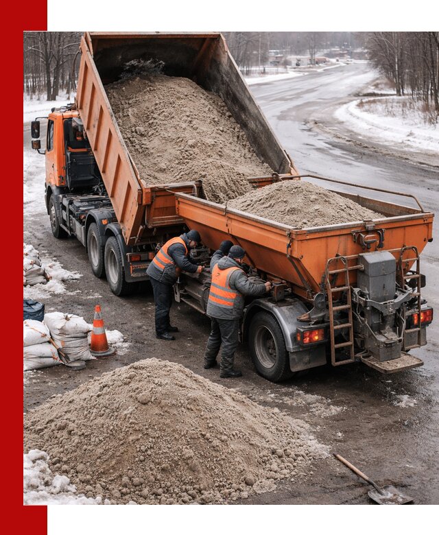Поставка и вывоз пескосоля в Лангепасе оптом и в розницу