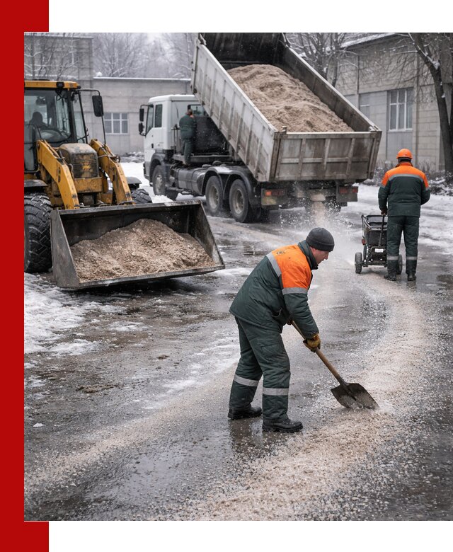 Реагент против гололеда с доставкой и нанесением в Лангепасе