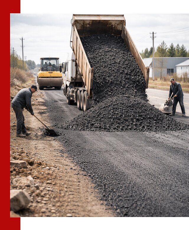 Асфальтовая крошка для дорог в Лангепасе — поставка и доставка