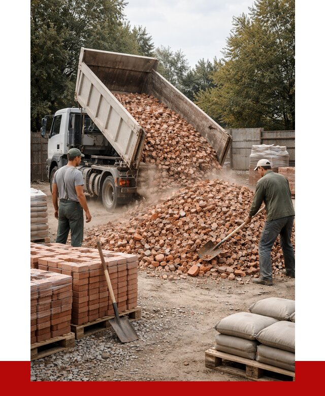 Бой кирпича в Лангепасе с доставкой от 4242 руб/куб | ПРОНЕРУДЛнг