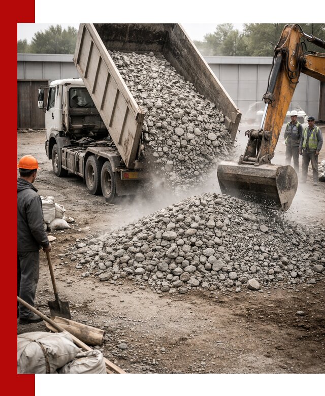 Доставка дробленого бетона в Лангепасе оптом и в розницу