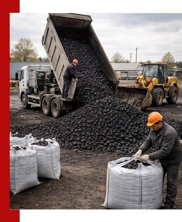 Доставка каменного угля в Лангепасе оптом и в розницу