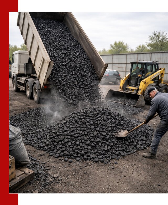 Доставка угля орех в Лангепасе оптом и в розницу