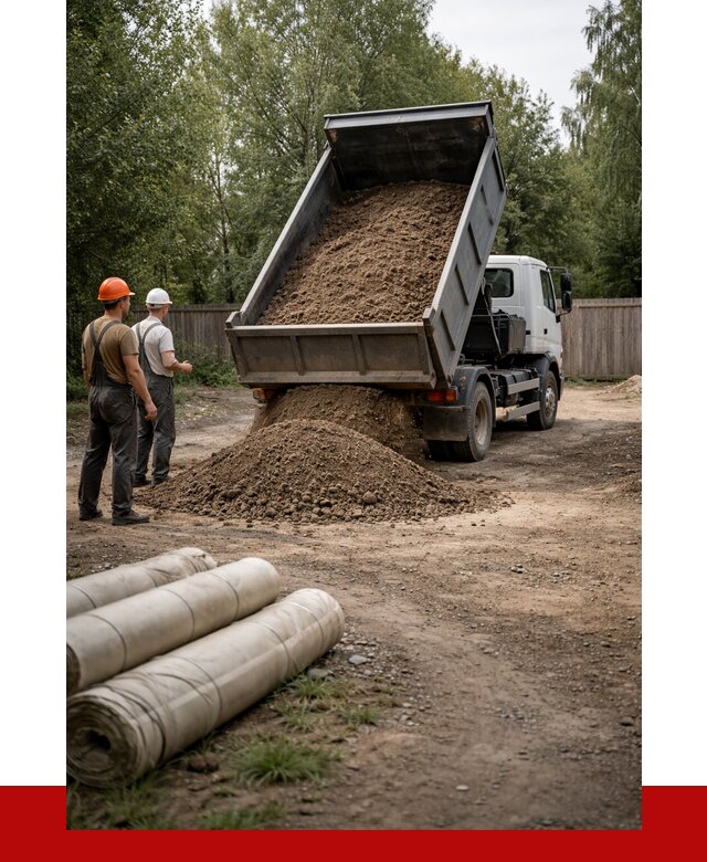 Доставка сыпучих материалов самосвалом в Лангепас от 4242 р. | ПРОНЕРУДЛнг